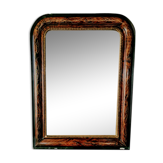 Miroir Louis Philippe marbré 75 x 57 cm