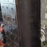 Multi-drawer cabinet with antique patina