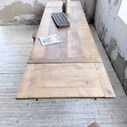 Solid oak farmhouse table with extensions (190-280cm) 1950