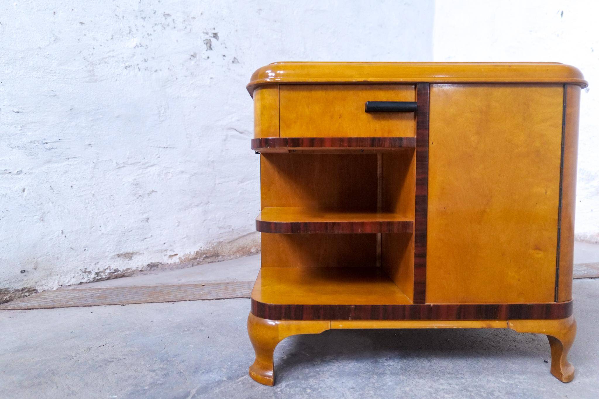 Art Deco side table / Dry bar Sweden, 1930s