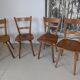 Farmhouse table, in solid oak, chalet style