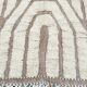 Ecru Moroccan rug with geometric patterns 280cm x 180cm