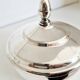 Sugar bowl, lidded pot, silver-plated metal