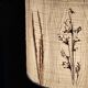 Vintage ceramic lamp, herbarium lampshade