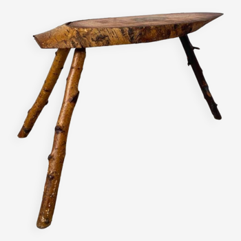 Handcrafted tripod stool