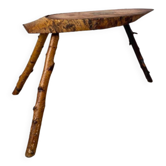 Handcrafted tripod stool