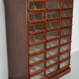 Vintage Dutch Oak / Mahogany Haberdashery Shop Cabinet, 1930s