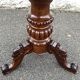 Height-adjustable Napoleon III piano stool, made of wood and yellow velvet
