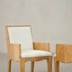 Pair of wooden chairs / armchairs – Modernist work