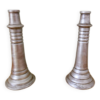 Pair of handmade candlesticks "Ana Ortéga"
