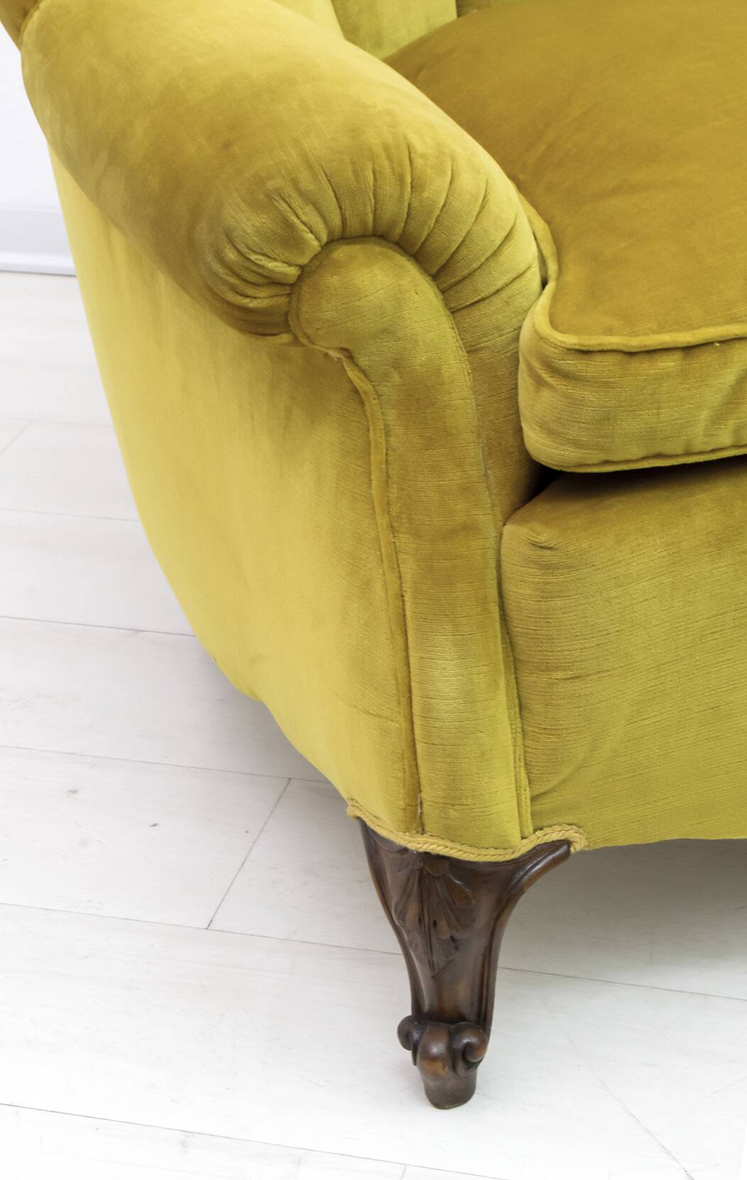 Pair of Mid-Century Modern Italian Velvet Armchairs, 1950s