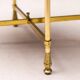 Side table in brass and lacquered goat skin by Aldo Tura, Italy, 1950s.