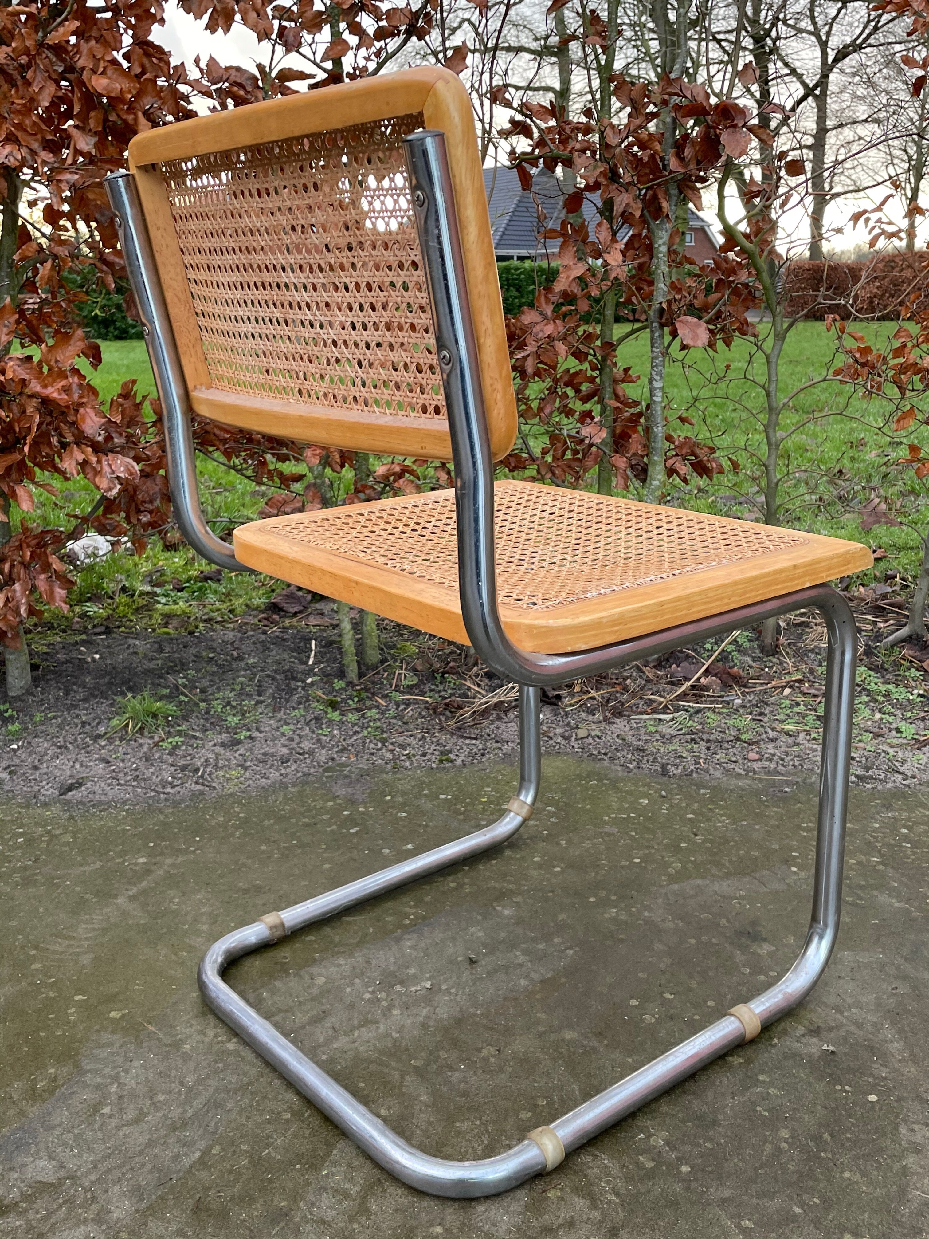 Lot of 2 chairs model Cesca by Marcel Breuer