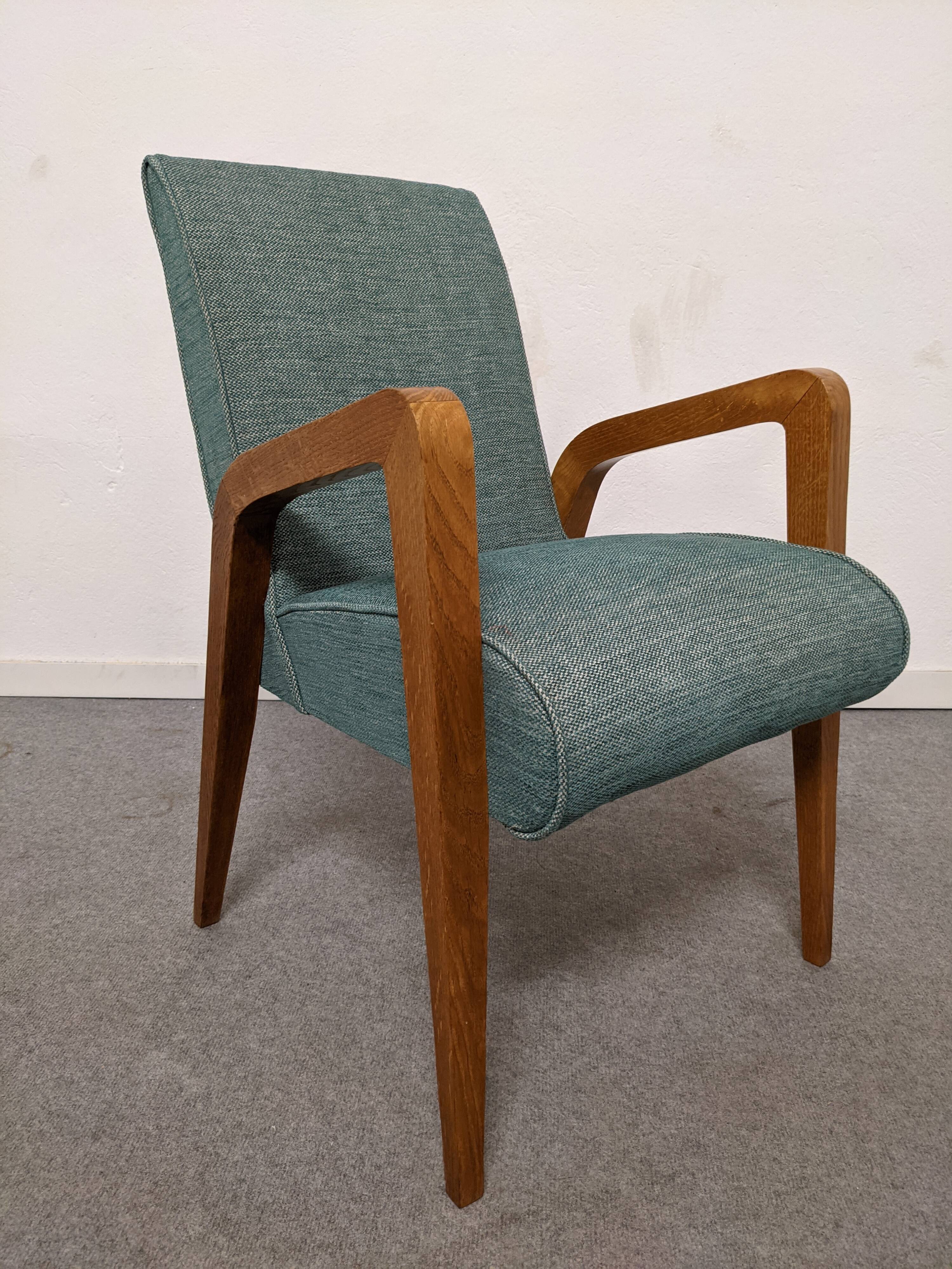 Pair of free span bridges armchairs from the 50s
