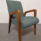 Pair of free span bridges armchairs from the 50s