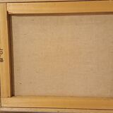 Oil painting on canvas, signed MB (Monique Barnier), 1985s