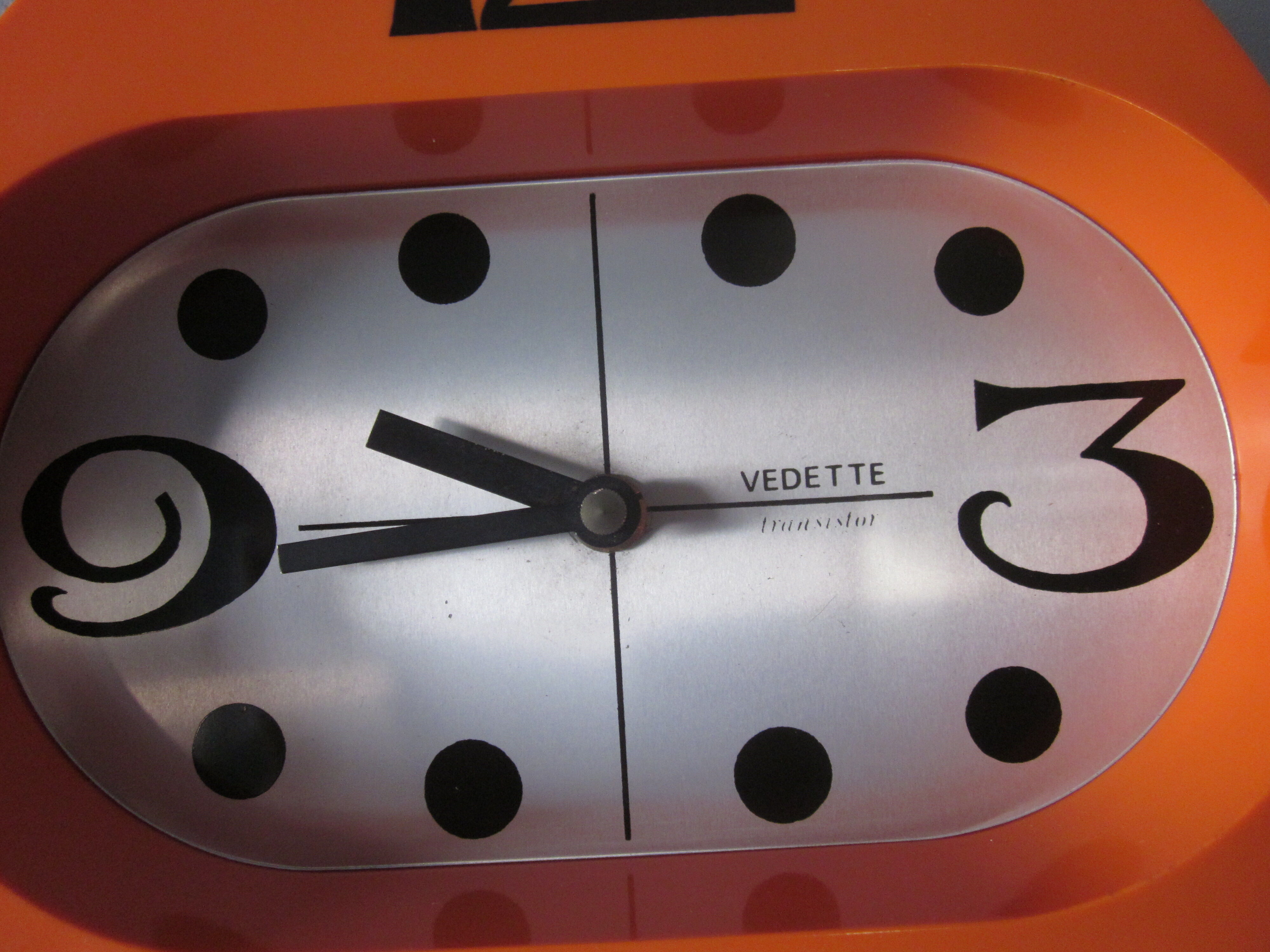 Vintage wall clock star