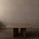 Vintage travertine coffee table · Italian style, 1970s