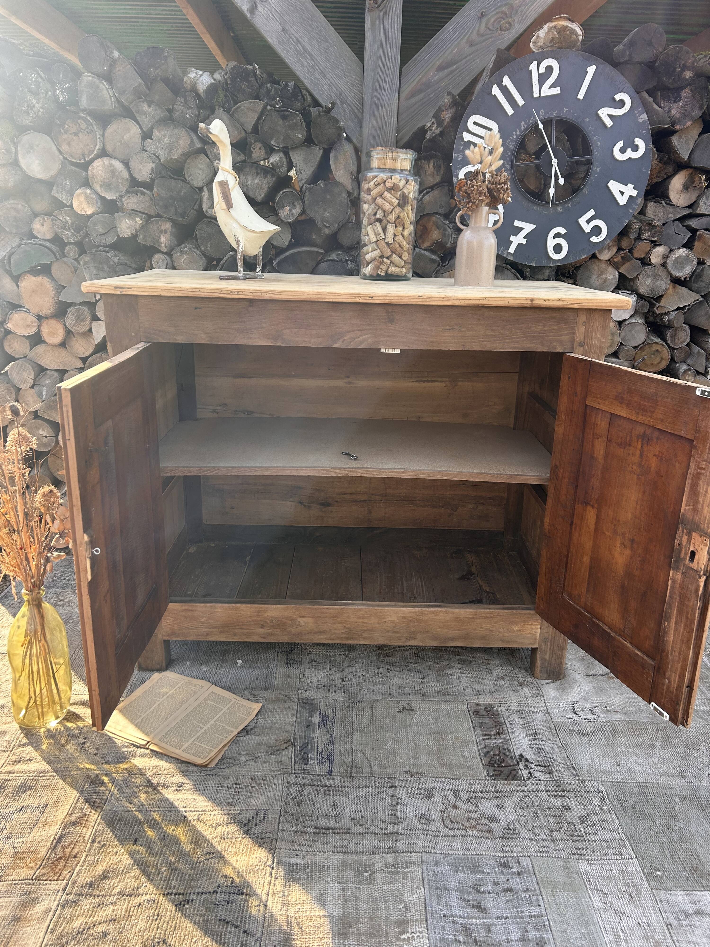 Renovated wooden sideboard