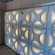 Decorative light panels. Oyster light by Rolf Krüger, 1960s, Set of 15