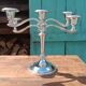English silver candelabra candlestick