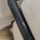 2-seater beige leather black metal frames