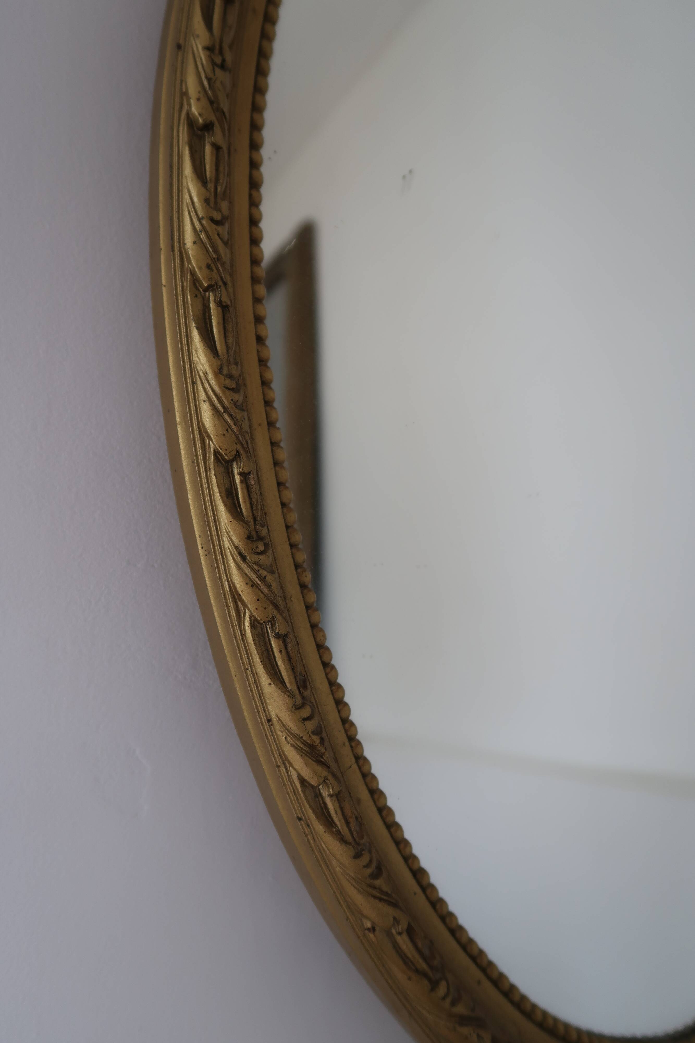 Mirror oval made in France 41x64cm