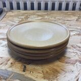 Stoneware dessert plates set of 4