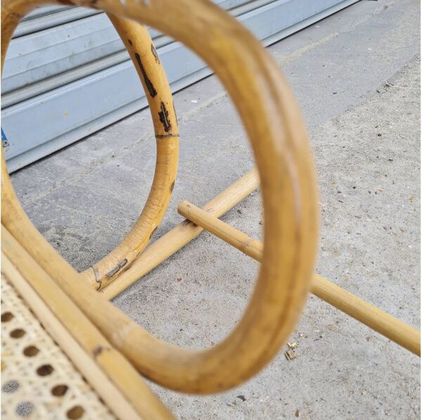 Rocking-chair chair en rotin