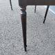 Pair of bedside tables side tables old leather top style louis xvi