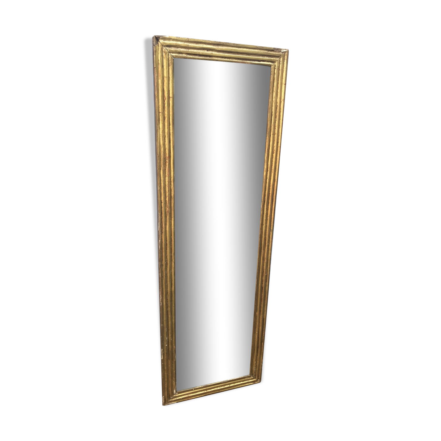 Mirror in between ancient gold leaf 31x97cm