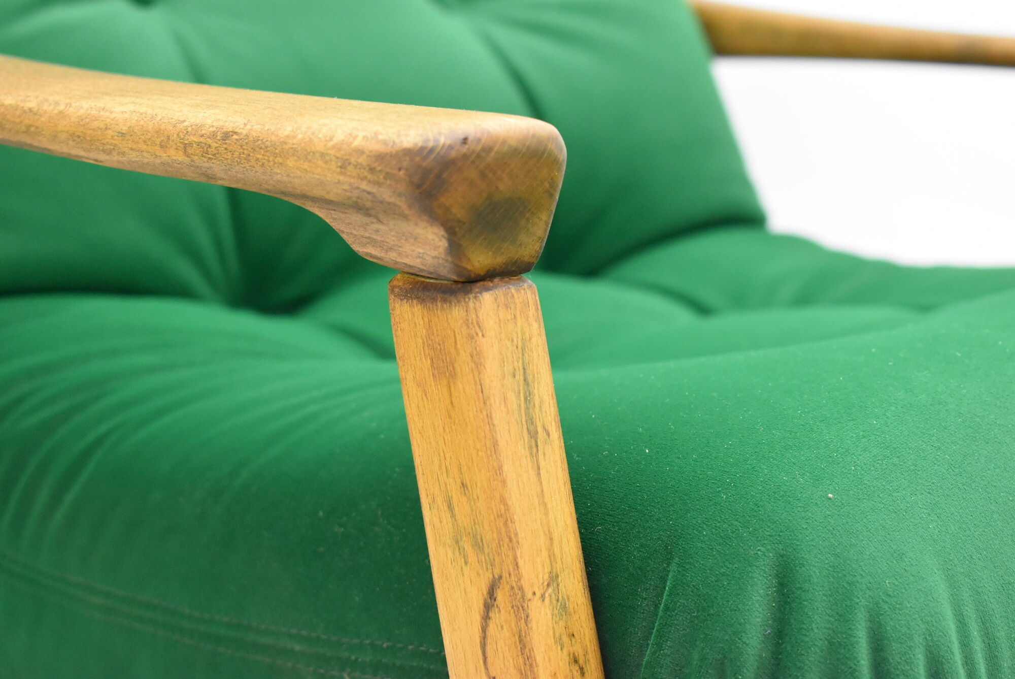 Original rotate armchair, Scandinavian icon, 1960s, quality green velvet