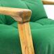 Original rotate armchair, Scandinavian icon, 1960s, quality green velvet