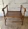 Petit banc d’appoint canné de style Anglais