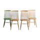 4 bistro chairs with solid wood bars