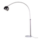 Arc floor lamp in chrome and marble, 1970