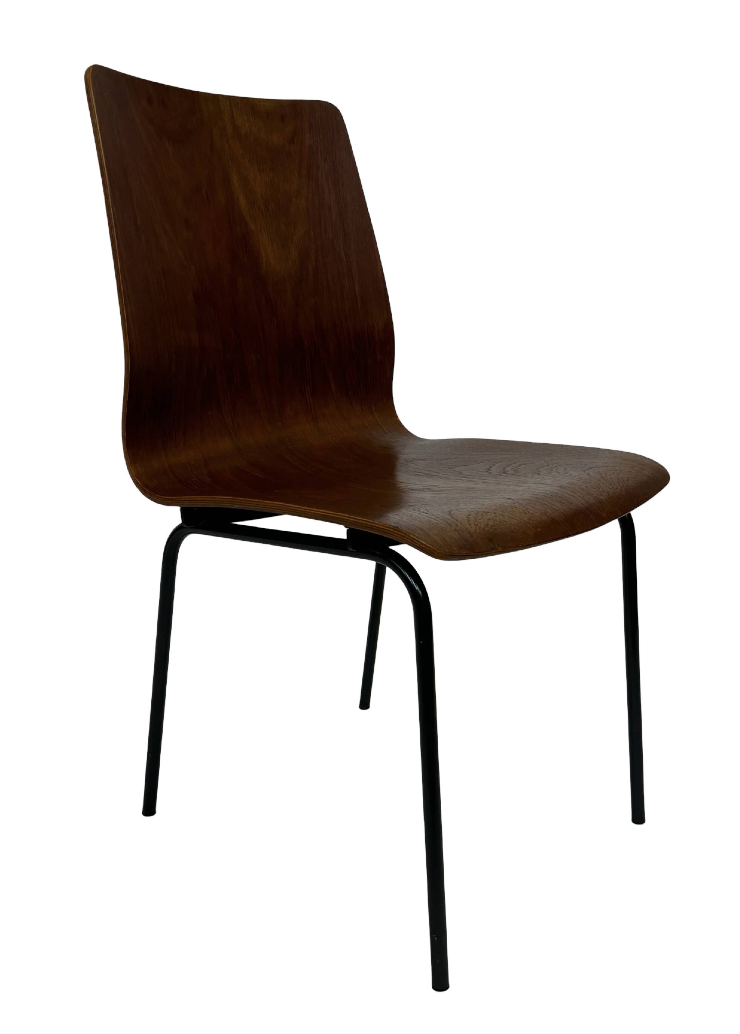 Vintage Friso Kramer for Auping 'Euroika' plywood dining chair, The Netherlands 1960's