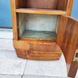 Bedside table marble top art-deco style