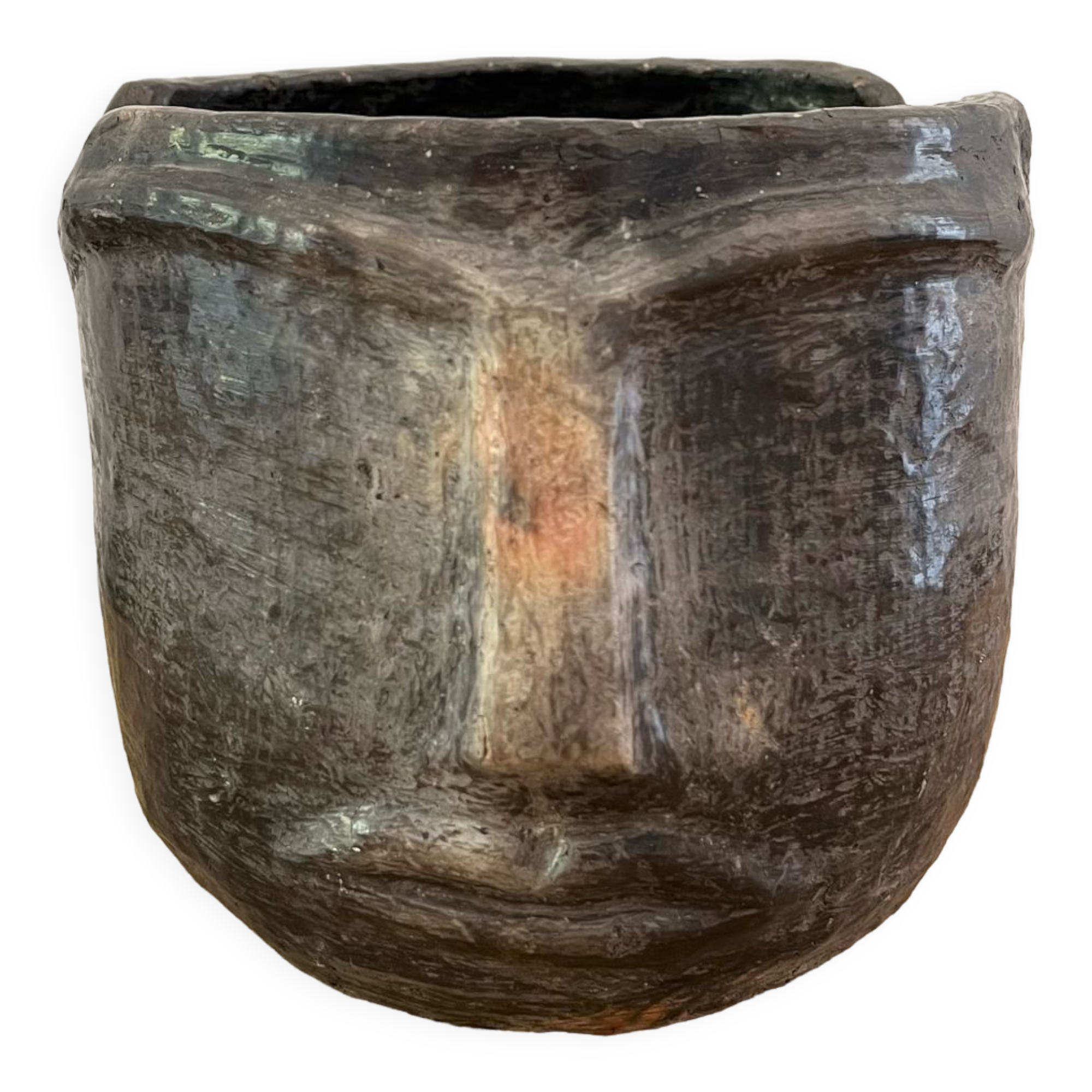 Terracotta head vase