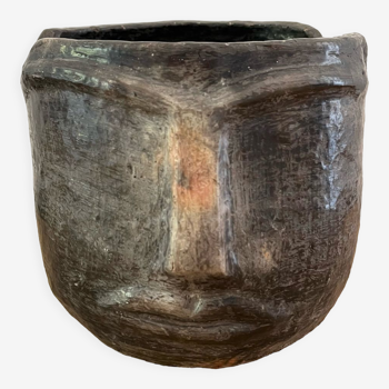 Terracotta head vase