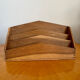 Porte-courrier en bois vintage