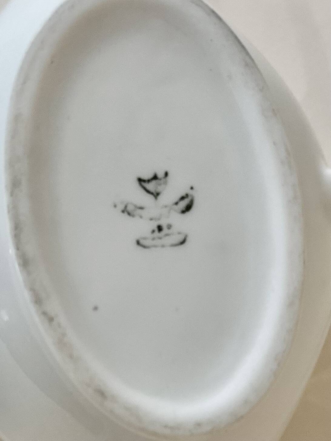 Limoges porcelain sauce boat