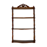 Walnut shelf turned end XIX