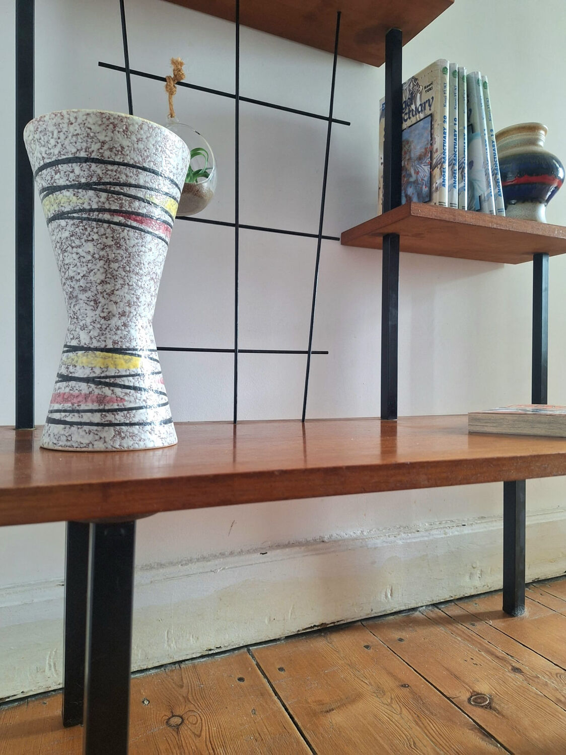 Meuble d’appoint vintage, porte-plantes