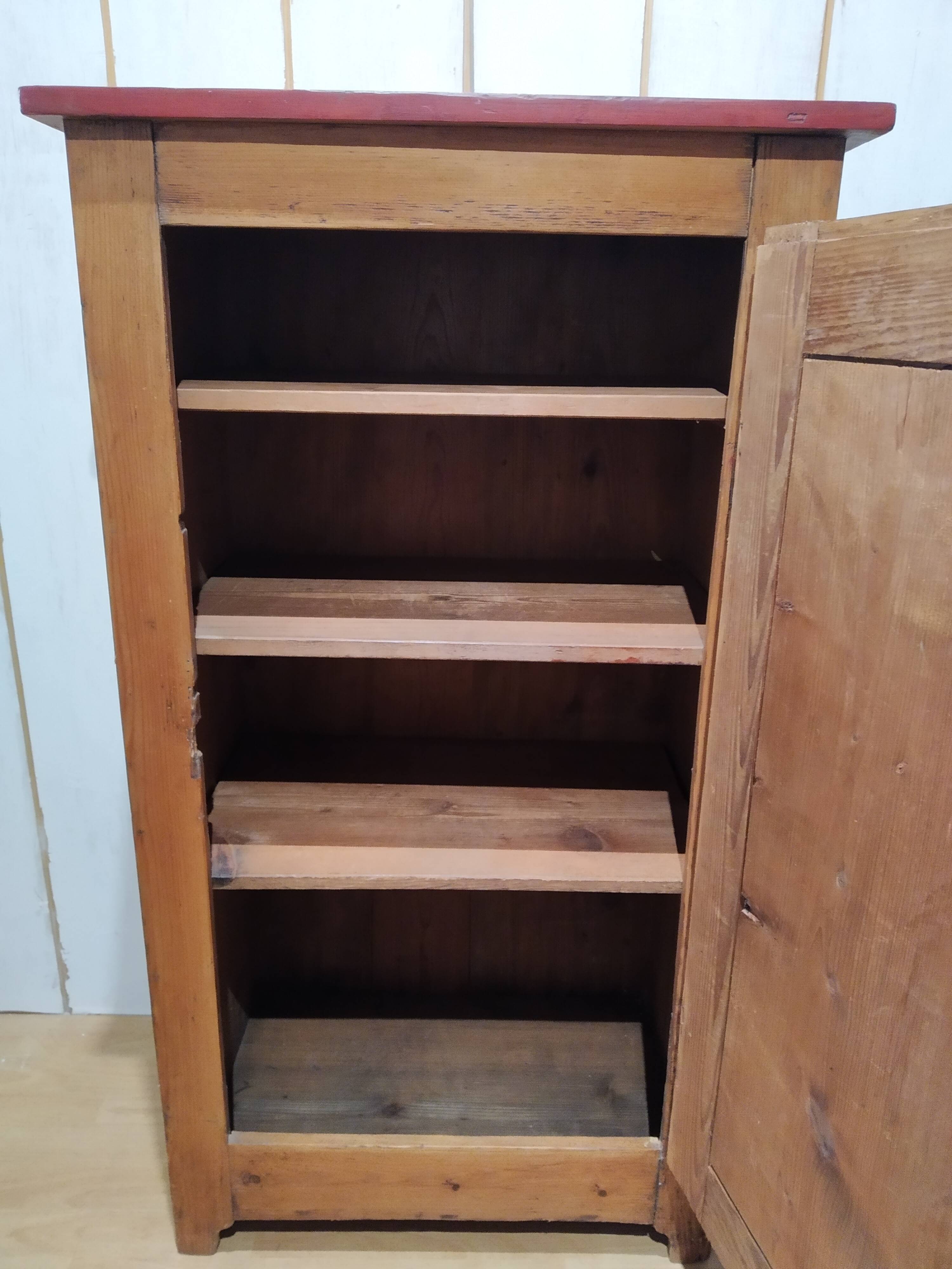 Old furniture jam maker Alsace decor flowers