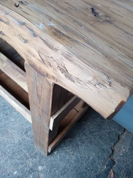 Professional furniture 120cm old solid wood workbench