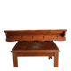 Wall-Mounted Coat Rack Rustic Wooden Shelf