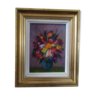 Painting bouquet of flowers