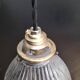 Holophane glass pendant light