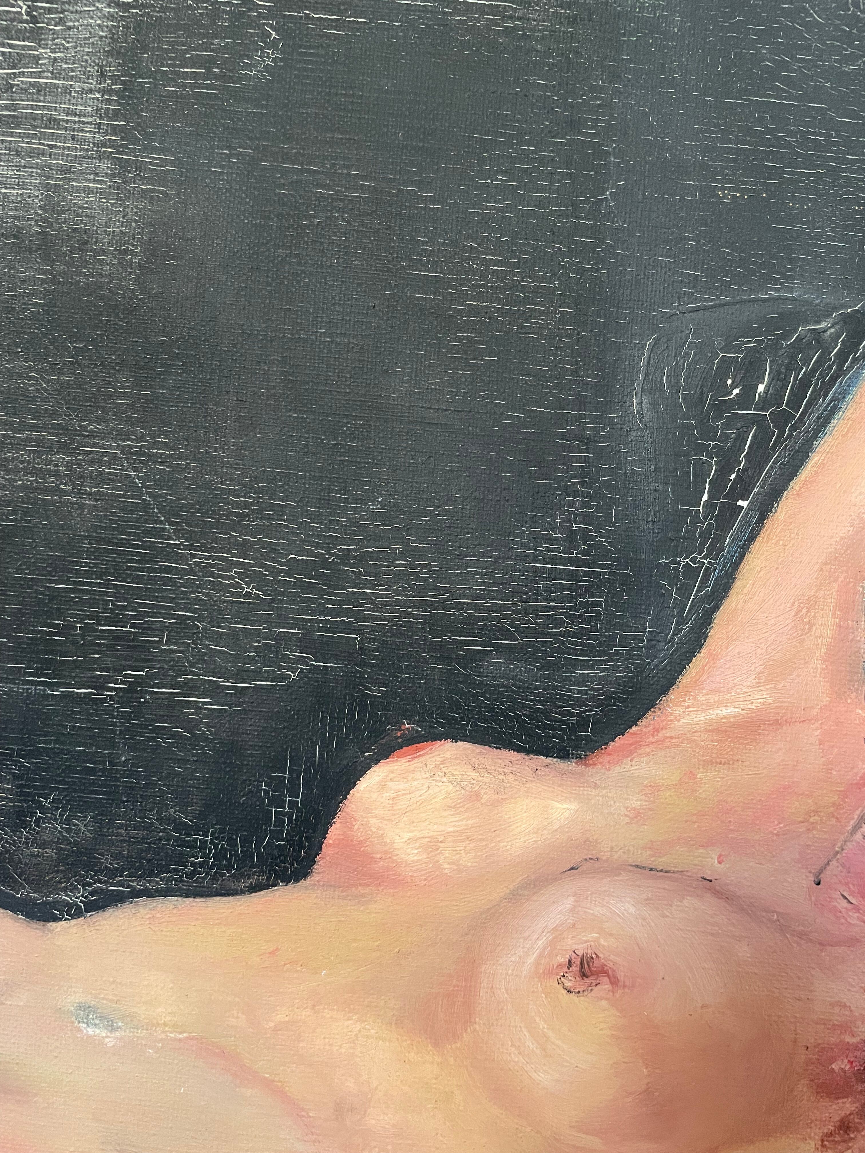 Sleeping, oil on canvas 1972